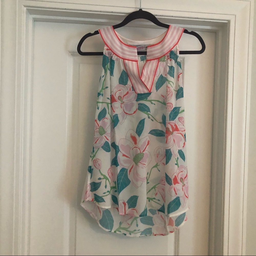 Gretchen Scott chiffon tank top